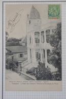 BC14 MADAGASCAR    BELLE  CARTE   1907  TYPE SAGE 5C +TAMATAVE  A VALENCIENNE+CACHET BLEU+ +AFFRANCH. INTERESSANT - Lettres & Documents
