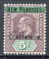 NOUVELLES HEBRIDES - N° 9 Bien Centré ⭐ Neuf Ch MH ⭐ -- NEW HEBRIDES - Unused Stamps