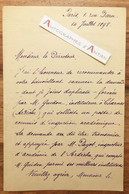 ● L.A.S 1898 Albert Le ROY écrivain & Politique - Guidon / Payot - Charmes (Ardèche) 1 Rue Daru  Lettre Autographe - Politiques & Militaires