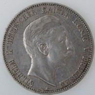 Allemagne, Preussen, 5 Mark 1904 A, TB, KM# 523 - 2, 3 & 5 Mark Argento