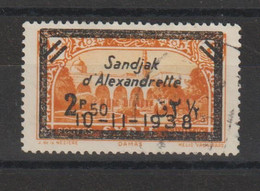 Alexandrette 1938 Timbres De Deuil 15, 1 Val Oblit Used - Usados