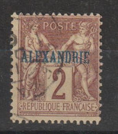 Alexandrie 1899-1900 Sage Surchargé 2, 1 Val Oblit Used - Oblitérés