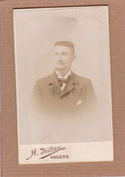 Photographie Ancienne XIXème CDV Thillier Angers Portrait Homme Anonyme - Antiche (ante 1900)