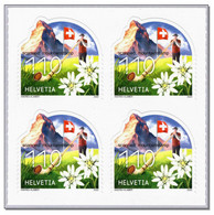 Switzerland 2022 (3/2022) Matterhorn - Typically Swiss - Mountains - Berge - Montagnes - Alphorn - Edelweiss - MNH ** - Neufs