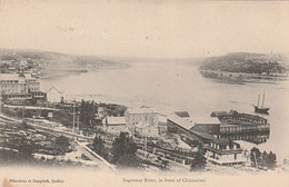 Cpa Saguenay River In Front Of Chicoutimi - Saguenay