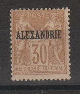 Alexandrie 1899-1900 Sage Surchargé 12, 1 Val * Charnière MH - Neufs