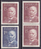 SE433AG – SUEDE – SWEDEN – 1959 – S. ARRHENIUS - Y&T # 444/5 MNH 6,70 € - Ungebraucht