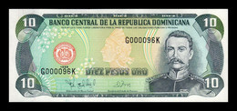 República Dominicana 10 Pesos Oro 1998 Pick 153c Low Serial SC UNC - Dominicana