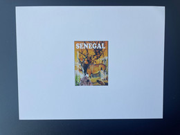 Sénégal 2015 Mi. Bl. 109 Epreuve De Luxe Proof Faune Menacée Threatened Fauna éléphants Birds Oiseaux Vögel - Storks & Long-legged Wading Birds