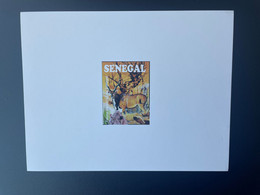 Sénégal 2015 Epreuve De Luxe Proof VARIETE SANS VALEUR FACIALE WITHOUT FACE VALUE Mi. Bl. 109 Faune Menacée Fauna - Storks & Long-legged Wading Birds