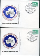 DDR PP18 C2/003 2 Privat-Postkarten FARBVARIATIONEN Antarktisforschung Sost.1984  NGK 12,00 € - Cartoline Private - Usati