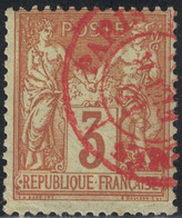 SAGE - N°86 - OBLITERATION - ROUGE DES IMPRIMES - PARIS - COTE 70€. - 1876-1898 Sage (Type II)