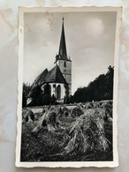Germany Deutschland Schleiz Berg Kirche Church Straw Bale Stroh Ballen 14584 Post Card POSTCARD - Schleiz