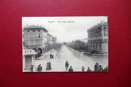 Cartolina Vignola Viale Della Stazione Viaggiata Animata 1920 - Modena