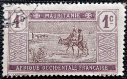 Timbre De La Mauritanie 1913 -1917 Desert Landscape Y&T N° 17 - Used Stamps