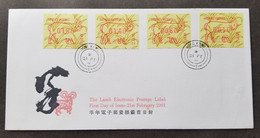 Hong Kong Year Of The Ram Frame Label 1991 Lamb Goat Chinese Lunar Zodiac (ATM FDC) *see Scan *signed *rare - FDC