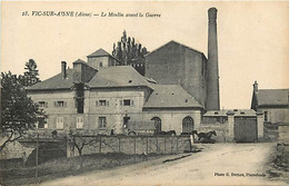 - Dpts Div-ref-BE581- Aisne - Vic Sur Aisne -le Moulin Avant La Guerre - Moulins - Minoteries - Industrie - - Vic Sur Aisne