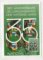 MC 076207 - UNITED NATIONS - 35th Anniversary Of The United Nations - Cartoline Maximum