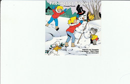 MAD Marie TITOUNET ET TITOUNETTE Et Le Bonhomme De Neige RARE Autocollant PUB Ed Du Triomphe Paris1999 Pour La Sortie De - Autocolantes