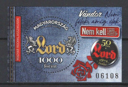 Hungary 2022. Lord - Hungarian Rock Classics / Music Sheet MNH (**) - Neufs