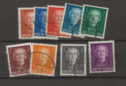 1950 USED Nederlands Nieuw Guinea, NVPH 10-18 - Nouvelle Guinée Néerlandaise