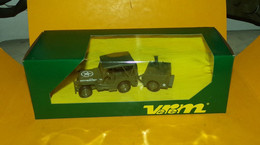 VEREM 1/43 :  JEEP WILLIYS  + CANTINE , LES BLINDES DE LA LOGISTIQUE , U.S  WWII  , NEUF ,SUPERBE , FABRICATION FRANCAIS - Tanks