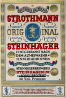 BEBIDAS / ETIQUETA - STROTHMANN , STEINHAGER   , FORMATO : 90 X 135 - Alcoli E Liquori