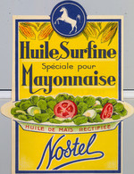 ACEITE / OIL  / ETIQUETA - HUILE SURFINE NOSTEL   , FORMATO : 90 X 130 - Andere & Zonder Classificatie