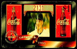 SCHEDA PHONECARD NUOVA SPRINT U.S.A. COCA COLA CAL RIPKEN 1995 #5 RIGATA 2^A QUALITÀ - Sprint