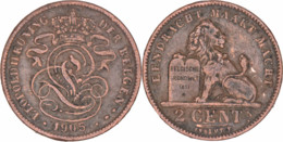 Belgique - 1905 - 2 Centimes En Néerlandais - Léopold II - 06-165 - 2 Centimes