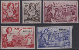 TUNISIE Vignettes ** - Lot De 5 Vignettes Mutualités Postale - Altri