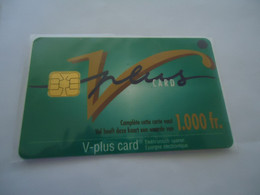 BELGIUM  VALOR   MINT CARDS  1000FR V-PLUS CARD - Autres & Non Classés