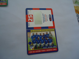 ITALY  PREPAID CARDS FOOTBALL ITALIA   MUNDIAL 2002 - Otros & Sin Clasificación