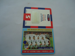 ITALY  PREPAID CARDS FOOTBALL ITALIA   MUNDIAL 2002 - Otros & Sin Clasificación