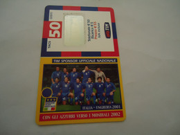 ITALY  PREPAID CARDS FOOTBALL ITALIA   MUNDIAL 2002 - Other & Unclassified