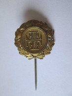 Rare! Insigne Le Club Allemand De Gymnastique Bucarest Vers 1910/Badge German Gymnastics Club Of Bucharest 1910,d.=25 Mm - Gymnastics