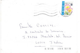 2009 FIORI LETTERA X ITALIA - Storia Postale