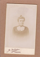 Photographie Ancienne XIXème CDV Portrait Femme En Nuage Thillier Angers - Antiche (ante 1900)