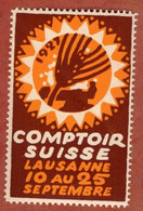 Vignette, Roggenaehre, Comptoir Suisse Lausanne 1927 (9813) - Erinofilia