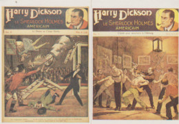 Lot 2 Cpm 10x15 .REPRO Couverture De Livrets "HARRY DICKSON" Illustr. Alfred Roloff - Bandes Dessinées