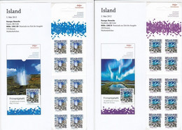 Europa Cept - 2012 - İceland, İsland - 2.Sheetlet Of 10 Set *Self_Adhesive ** MNH - 2012