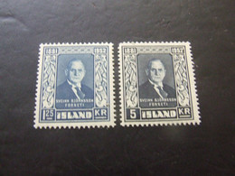 ISLANDA 1952 PRESIDENTE NUOVO * - Unused Stamps