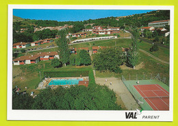 63 PARENT Vers Vic Le Comte Résidence VAL Vue Générale Aérienne Piscine Tennis Volley VOIR DOS - Vic Le Comte