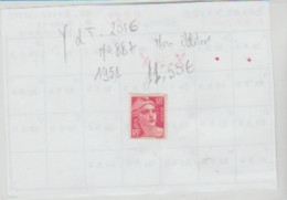Timbre MARIANNE 18 F Rouge (non Oblitéré Mais Décollé) - Unused Stamps