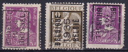 Belgie Typografisch Voorafgestempeld  YT° 335-340 - Sobreimpresos 1951-80 (Chifras Sobre El Leon)