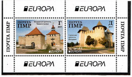 Moldova / PMR Transnistria . 2017 Europa CEPT .Castles. . S/S - Moldavia