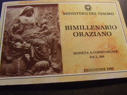 ITALIA 1992 ORAZIO FDC Con CONFEZIONE ORIGINALE - Gedenkmünzen