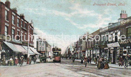 HULL PROSPECT STREET OLD COLOUR POSTCARD YORKSHIRE - Hull