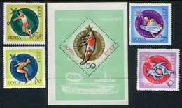 SOVIET UNION 1973 Sport Universiade MNH / **.  Michel 4126-31 + Block 88 - Unused Stamps