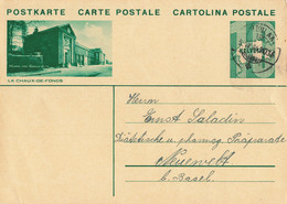 Bahnpost-Stempel Auf BPK "La Chaux-de-Fonds" (ac5359) - Railway